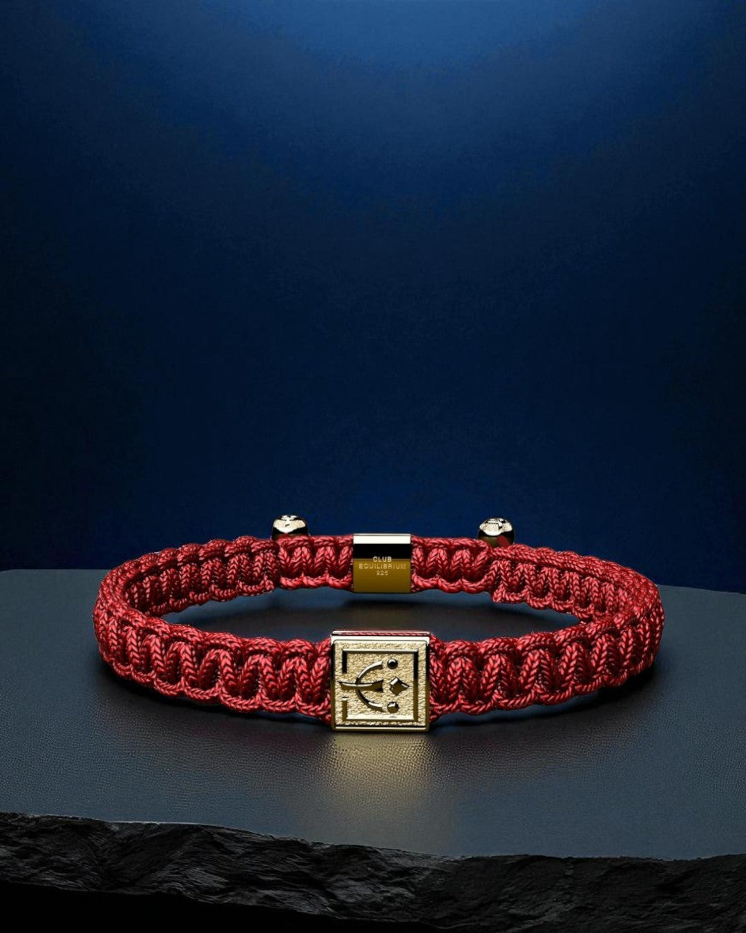 green macrame cord bracelet with gold bead