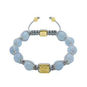 Timeless Aquamarine Bead Bracelet In Silver or Gold | 10MM - CLUB EQUILIBRIUM