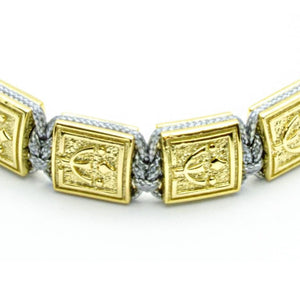 Gorgeous VIP Gold Trident Bracelet | 18K Gold/Silver | 10MM - CLUB EQUILIBRIUM