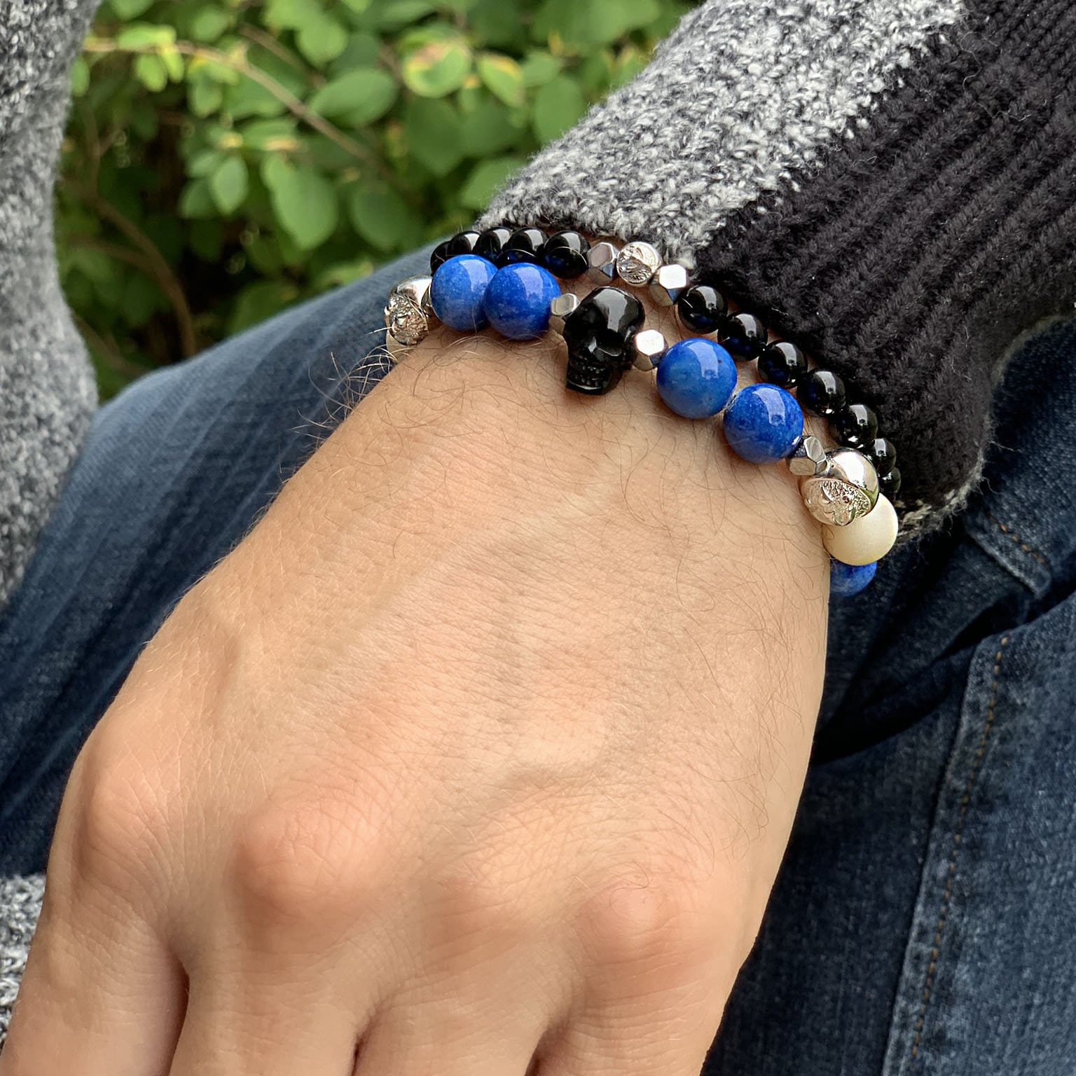 Light Blue Jade Mini Gemstone Bracelet — Sivana