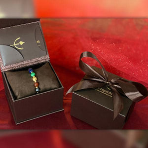 7-Chakras | Signature Black Onyx Bracelet in Gold, Silver & Black Rhodium | 10MM - CLUB EQUILIBRIUM