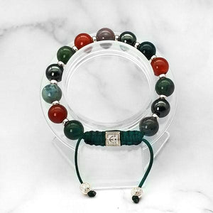 Triple Power |  Agate-Carnelian-Hematite Bracelet in Gold & Silver | 10MM - CLUB EQUILIBRIUM